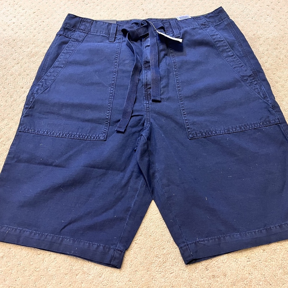 Banana Republic Chinos Shorts Mens 32 Blue Relaxed Fit
